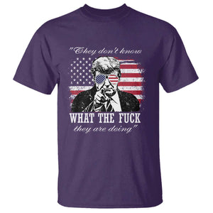 They Dont Know WTF Theyre Doing T Shirt Trump Political American Flag TS02 Purple Print Your Wear