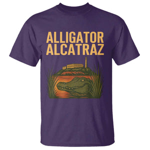 Alligator Alcatraz Florida T Shirt Political Swamp Prison Dark Humor TS02 Purple Print Your Wear