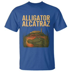 Alligator Alcatraz Florida T Shirt Political Swamp Prison Dark Humor TS02 Royal Blue Print Your Wear