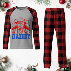 Cowboy Trump Daddy Plaid Pajama Set Western Politica Patriotic Americans TS02 Buffalo Plaid Print Your Wear
