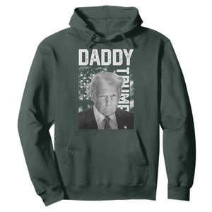 Daddy Trump Hoodie Patriotic American Flag TS02 Dark Forest Green Print Your Wear