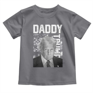 Daddy Trump Toddler T Shirt Patriotic American Flag TS02 Charcoal Print Your Wear