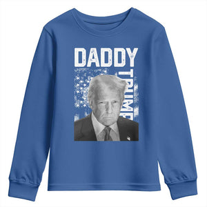 Daddy Trump Youth Sweatshirt Patriotic American Flag TS02 Royal Blue Print Your Wear