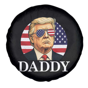 Patriotic Trump Daddy Spare Tire Cover American Flag Sunglasses TS02 Print Your Wear