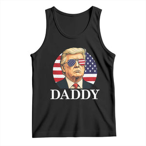 Patriotic Trump Daddy Tank Top American Flag Sunglasses TS02 Black Print Your Wear