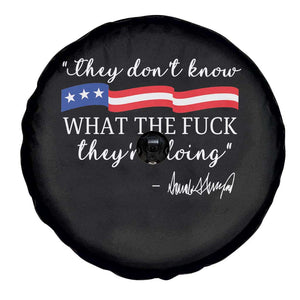They Dont Know WTF They Are Doing Spare Tire Cover Red White Blue TS02 Print Your Wear