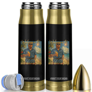 Welcome To Americas Gulf Bullet Tumbler Funny Trump Americana Retro Summer Vibe TS02 Black Print Your Wear