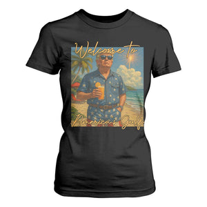 Welcome To Americas Gulf T Shirt For Women Funny Trump Americana Retro Summer Vibe TS02 Black Print Your Wear