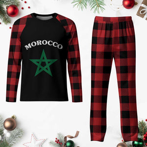 Morocco Pride Flag Star Plaid Pajama Set Patriotic Moroccan Heritage Souvenir TS02 Buffalo Plaid Print Your Wear