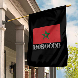 Vintage Morocco Flag Garden Flag Patriotic Moroccan Pride TS02 Print Your Wear