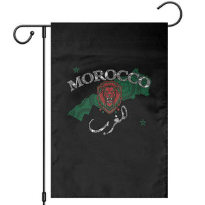 Morocco Lion Maghrib Moroccan Spirit Heritage Garden Flag TS02 Black Print Your Wear