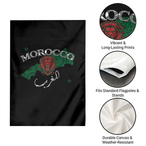 Morocco Lion Maghrib Moroccan Spirit Heritage Garden Flag TS02 Print Your Wear