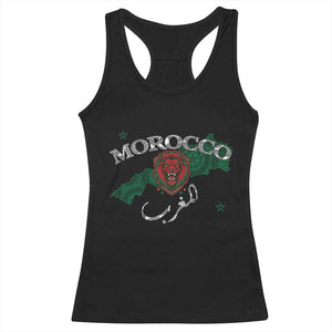 Morocco Lion Maghrib Moroccan Spirit Heritage Racerback Tank Top TS02 Black Print Your Wear