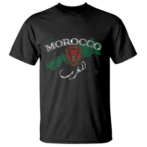 Morocco Lion Maghrib Moroccan Spirit Heritage T Shirt TS02 Black Print Your Wear