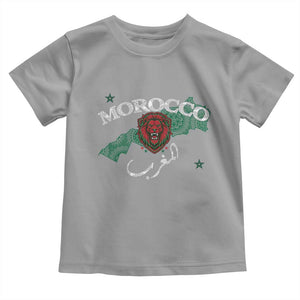 Morocco Lion Maghrib Moroccan Spirit Heritage Toddler T Shirt TS02 Sport Gray Print Your Wear