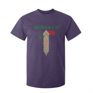 Traditional Moroccan Mosaic Archway Graphic T Shirt For Kid Morocco Architecture Tile Pattern TS02 Purple Print Your Wear