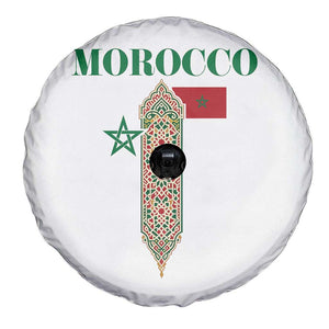 Traditional Moroccan Mosaic Archway Graphic Spare Tire Cover Morocco Architecture Tile Pattern TS02 Print Your Wear