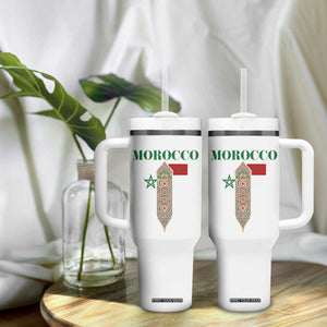 Traditional Moroccan Mosaic Archway Graphic Tumbler With Handle Morocco Architecture Tile Pattern TS02 Print Your Wear