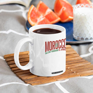Morocco Flag Pride Allah Yarham El Ahmar Coffee Mug Moroccan Soccer Football Fans Gift TS02 Print Your Wear