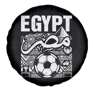 Egypt Soccer Misr Pride Arabic Calligraphy Spare Tire Cover Egyptian Football Fans Ancient Pyramid Heritage Graphic TS02 Print Your Wear