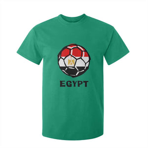 Egyptian Flag Soccer Ball Graphic T Shirt For Kid Egypt Pride Sports Football Fans Match Day TS02 Irish Green Print Your Wear