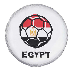 Egyptian Flag Soccer Ball Graphic Spare Tire Cover Egypt Pride Sports Football Fans Match Day TS02 Print Your Wear