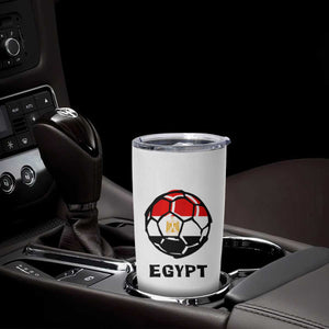 Egyptian Flag Soccer Ball Graphic Tumbler Cup Egypt Pride Sports Football Fans Match Day TS02 Print Your Wear