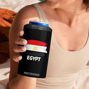 Egypt Flag Misr Pride 4 in 1 Can Cooler Tumbler Egyptian Eagle of Saladin Heritage TS02 Print Your Wear