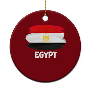 Egypt Flag Misr Pride Ceramic Ornament Egyptian Eagle of Saladin Heritage TS02 1pc Red Print Your Wear