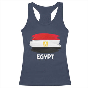 Egypt Flag Misr Pride Racerback Tank Top Egyptian Eagle of Saladin Heritage TS02 Navy Print Your Wear