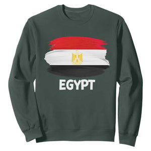 Egypt Flag Misr Pride Sweatshirt Egyptian Eagle of Saladin Heritage TS02 Dark Forest Green Print Your Wear