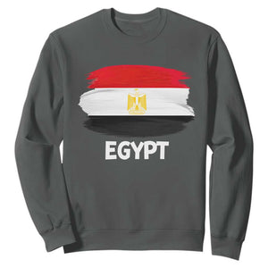 Egypt Flag Misr Pride Sweatshirt Egyptian Eagle of Saladin Heritage TS02 S Dark Heather Print Your Wear