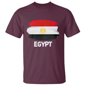 Egypt Flag Misr Pride T Shirt Egyptian Eagle of Saladin Heritage TS02 Maroon Print Your Wear