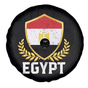 Egypt Coat of Arms Gold Shield Crest Spare Tire Cover Patriotic Egyptian Flag Heritage Pride TS02 Print Your Wear