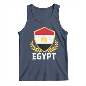 Egypt Coat of Arms Gold Shield Crest Tank Top Patriotic Egyptian Flag Heritage Pride TS02 Navy Print Your Wear