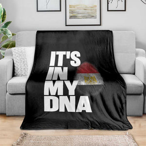 Egypt It's In My DNA Flag Fingerprint Graphic Throw Blanket Egyptian Heritage Pride Roots TS02 Print Your Wear