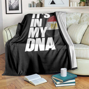 Egypt It's In My DNA Flag Fingerprint Graphic Throw Blanket Egyptian Heritage Pride Roots TS02 Print Your Wear
