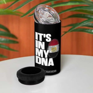 Egypt It's In My DNA Flag Fingerprint Graphic 4 in 1 Can Cooler Tumbler Egyptian Heritage Pride Roots TS02 Print Your Wear