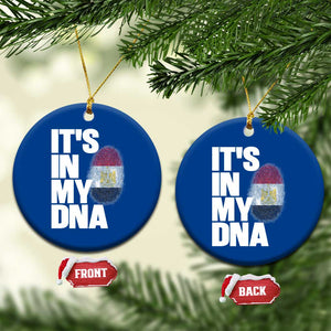 Egypt It's In My DNA Flag Fingerprint Graphic Ceramic Ornament Egyptian Heritage Pride Roots TS02 1pc Blue Print Your Wear