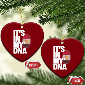 Egypt It's In My DNA Flag Fingerprint Graphic Ceramic Ornament Egyptian Heritage Pride Roots TS02 Print Your Wear