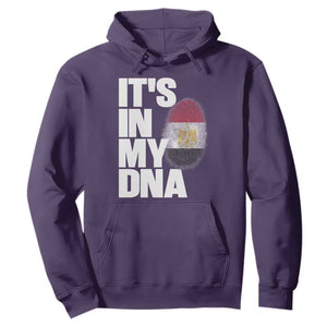 Egypt It's In My DNA Flag Fingerprint Graphic Hoodie Egyptian Heritage Pride Roots TS02 Purple Print Your Wear