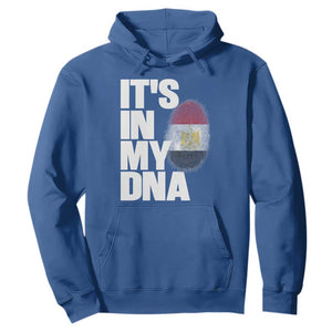 Egypt It's In My DNA Flag Fingerprint Graphic Hoodie Egyptian Heritage Pride Roots TS02 Royal Blue Print Your Wear