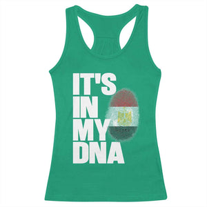 Egypt It's In My DNA Flag Fingerprint Graphic Racerback Tank Top Egyptian Heritage Pride Roots TS02 Irish Green Print Your Wear
