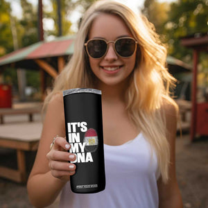 Egypt It's In My DNA Flag Fingerprint Graphic Skinny Tumbler Egyptian Heritage Pride Roots TS02 Print Your Wear