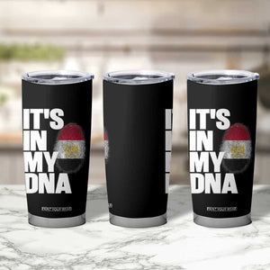 Egypt It's In My DNA Flag Fingerprint Graphic Tumbler Cup Egyptian Heritage Pride Roots TS02 Print Your Wear