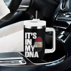 Egypt It's In My DNA Flag Fingerprint Graphic Tumbler With Handle Egyptian Heritage Pride Roots TS02 Print Your Wear