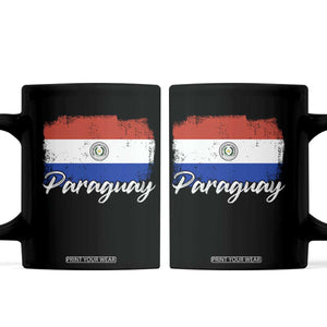 Vintage Paraguay Flag Paraguaya Heritage Pride Roots Coffee Mug TS02 Black Print Your Wear