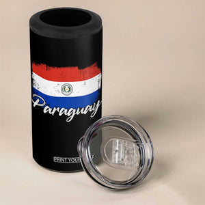 Vintage Paraguay Flag Paraguaya Heritage Pride Roots 4 in 1 Can Cooler Tumbler TS02 Print Your Wear