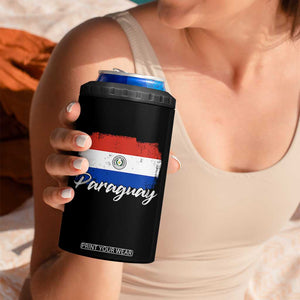 Vintage Paraguay Flag Paraguaya Heritage Pride Roots 4 in 1 Can Cooler Tumbler TS02 Print Your Wear