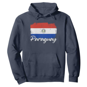 Vintage Paraguay Flag Paraguaya Heritage Pride Roots Hoodie TS02 Navy Print Your Wear
